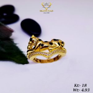 خاتم ذهب كامل عيار 18 من سليمه جولد