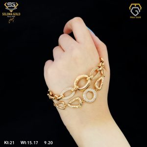 انسيال ذهب كامل عيار 21 من سليمه جولد