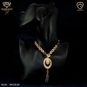 طقم ذهب كامل عيار 21 من سليمه جولد