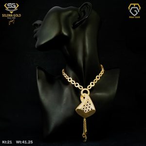 طقم ذهب كامل عيار 21 من سليمه جولد