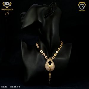 طقم ذهب كامل عيار 21 من سليمه جولد