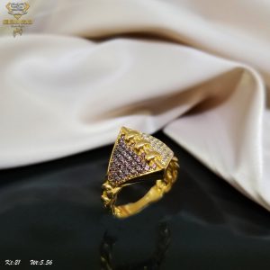 خاتم ذهب كامل عيار 21 من سليمه جولد