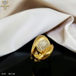 خاتم ذهب كامل عيار 21 من سليمه جولد
