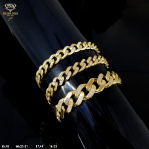 انسيال ذهب كامل عيار 18 من سليمه جولد