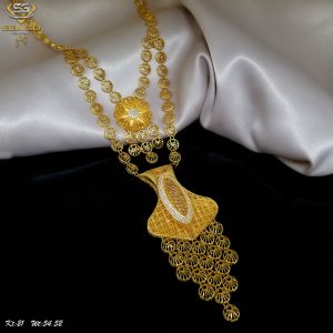 سلسله ذهب كامل عيار 21 من سليمه جولد