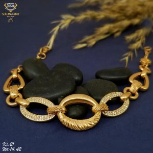 خاتم ذهب كامل عيار 21 من سليمه جولد