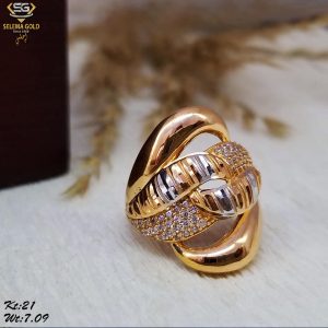 خاتم ذهب كامل عيار 21 من سليمه جولد