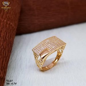 خاتم ذهب كامل عيار 21 من سليمه جولد
