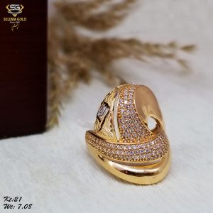 خاتم ذهب كامل عيار 21 من سليمه جولد