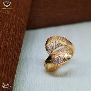 خاتم ذهب كامل عيار 21 من سليمه جولد