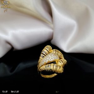 خاتم ذهب كامل عيار 21 من سليمه جولد