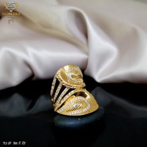 خاتم ذهب كامل عيار 21 من سليمه جولد