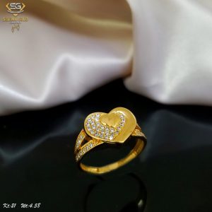 خاتم ذهب كامل عيار 21 من سليمه جولد