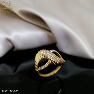 خاتم ذهب كامل عيار 21 من سليمه جولد