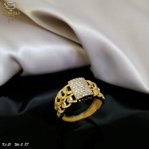 خاتم ذهب كامل عيار 21 من سليمه جولد