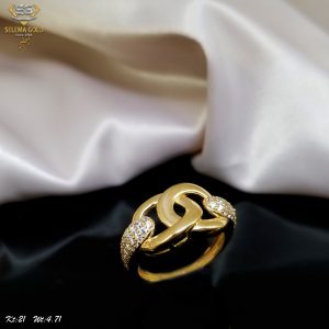 خاتم ذهب كامل عيار 21 من سليمه جولد