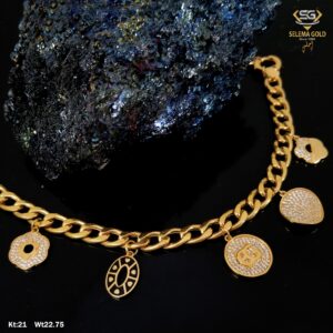 انسيال ذهب كامل عيار21 من سليمه جولد