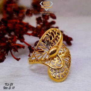 خاتم ذهب كامل عيار21 من سليمه جولد