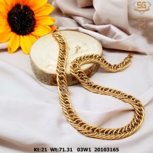 عقد ذهب عيار 21من سليمه جولد